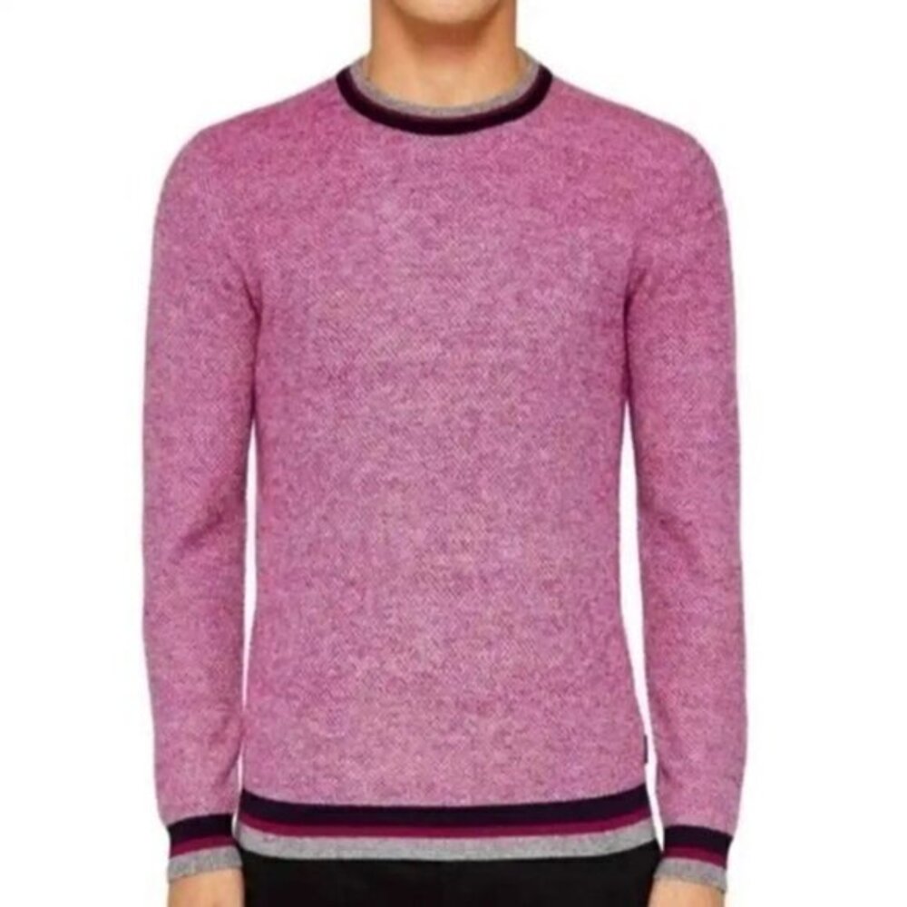 Ted Baker London Sea Salt Contrast textured Sweater (c)
